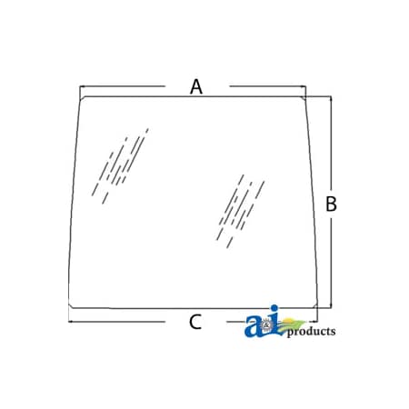 A & I Products Glass, Windshield, Front - Tinted 66" x46" x4" A-R204742